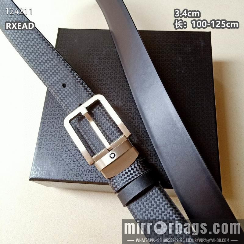 Replica Montblanc belt 34mmX100-125cm 8L07