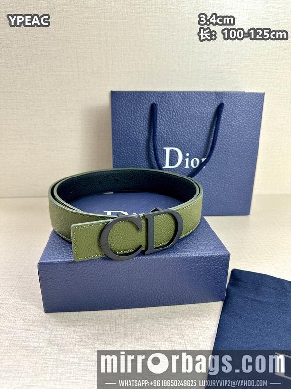 Replica Dior belt 34mmX100-125cm 8L07