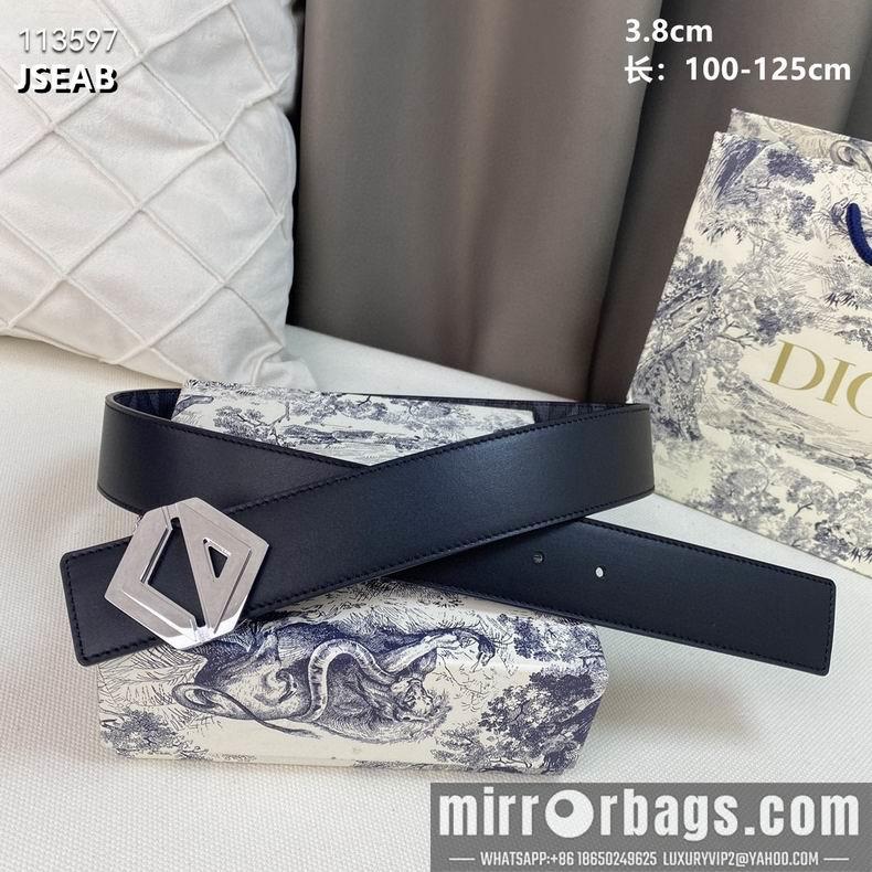 Replica Dior belt 38mmX100-125cm 8L02
