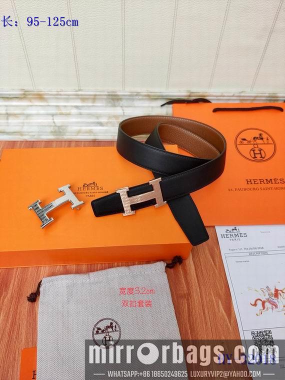 Replica Hermes Belt 32mm 双扣95-125cm 8L01