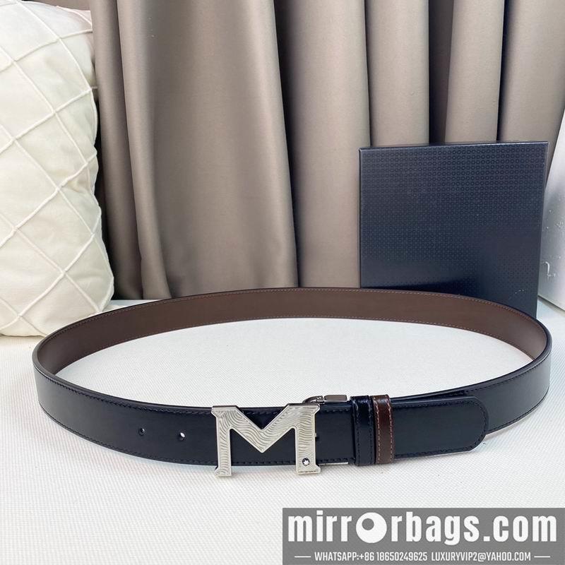 Replica Montblanc belt 35mmX95-125cm 7D06
