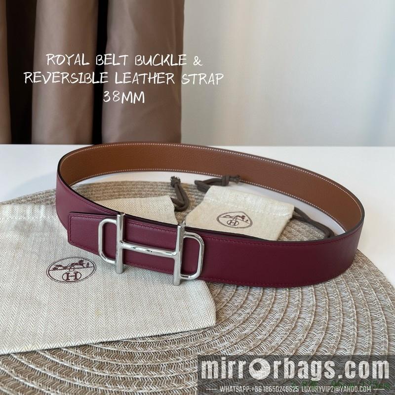 Replica Hermes Belt 38mmX95-125cm 7D49