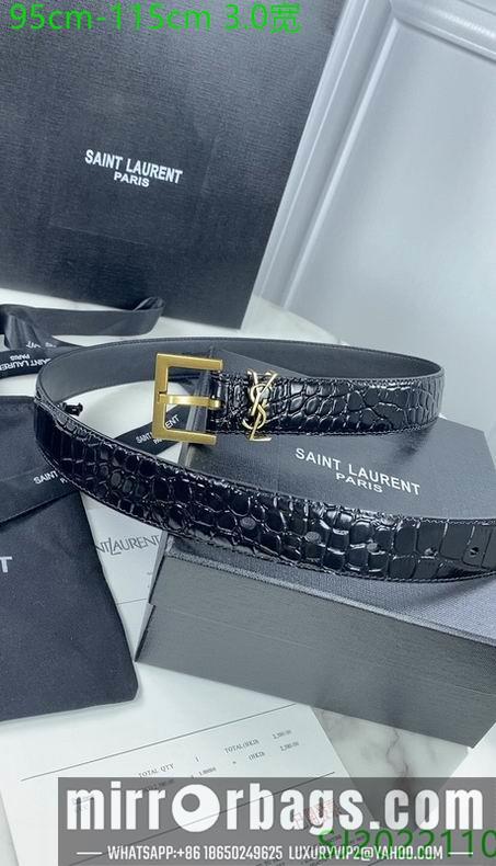 Replica YSL belt 30mmX95-115cm 7D01