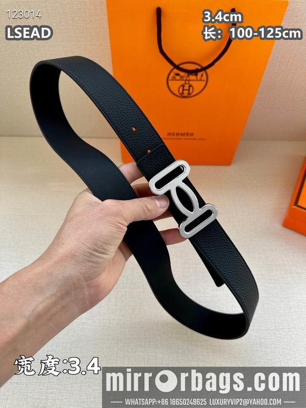 Replica Hermes belt 34mmX100-125cm 8L07