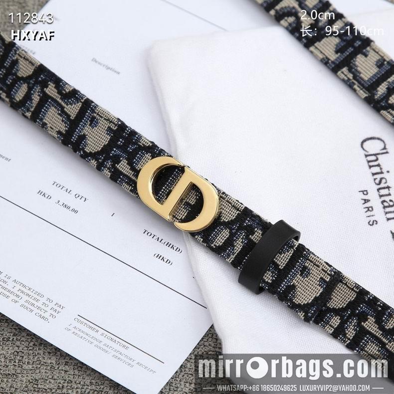 Replica Dior Belt 20mmX95-110cm 8L07