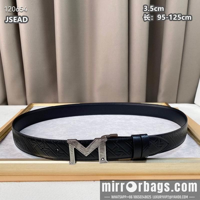 Replica Montblanc belt 35mmX95-125cm 8L072001