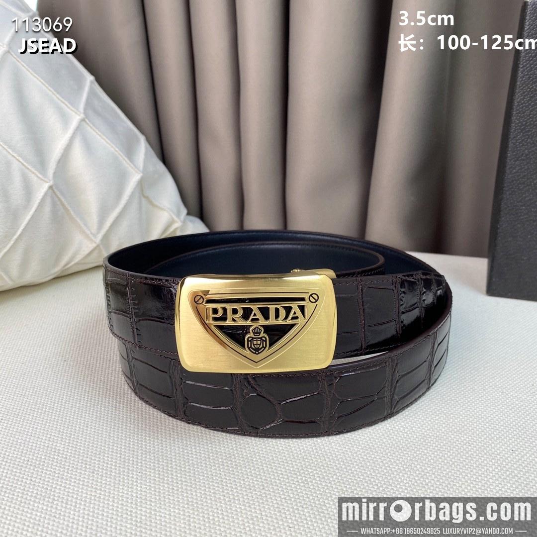 Replica Prada belt 35mmX100-125cm 8L02