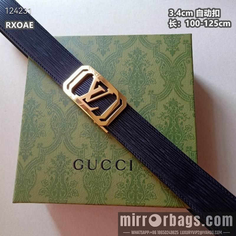 Replica LV belt 34mmX100-125cm 8L30