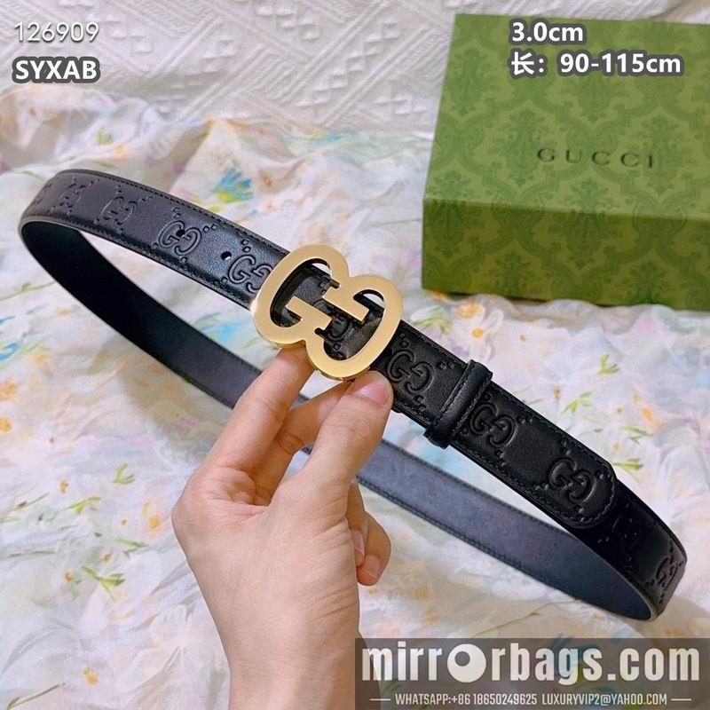 Replica Gucci belt 30mmX90-115cm 8L25
