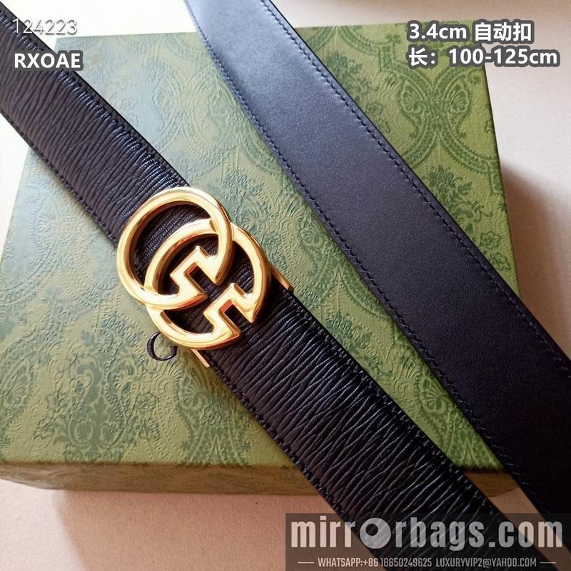 Replica Gucci belt 34mmX100-125cm 8L22