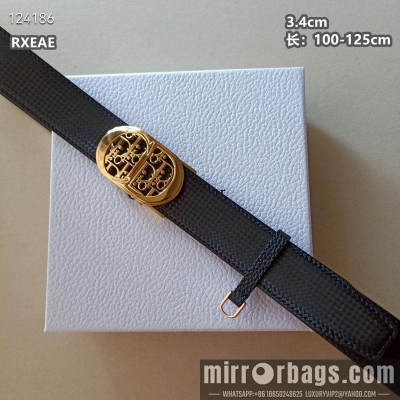 Replica Dior belt 34mmX100-125cm 8L02
