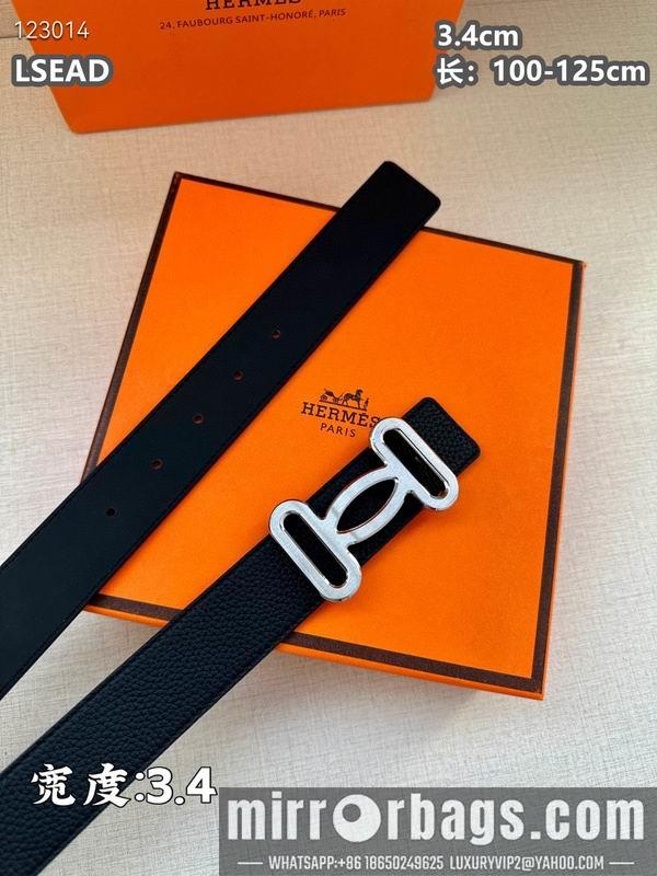 Replica Hermes belt 34mmX100-125cm 8L07