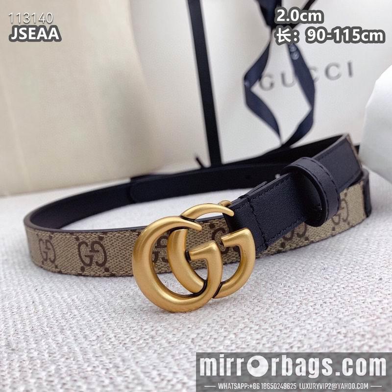 Replica Gucci belt 20mmX90-115cm 8L15