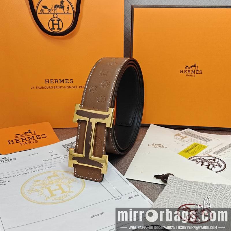 Replica Hermes belt 38mmX90-125cm lb04