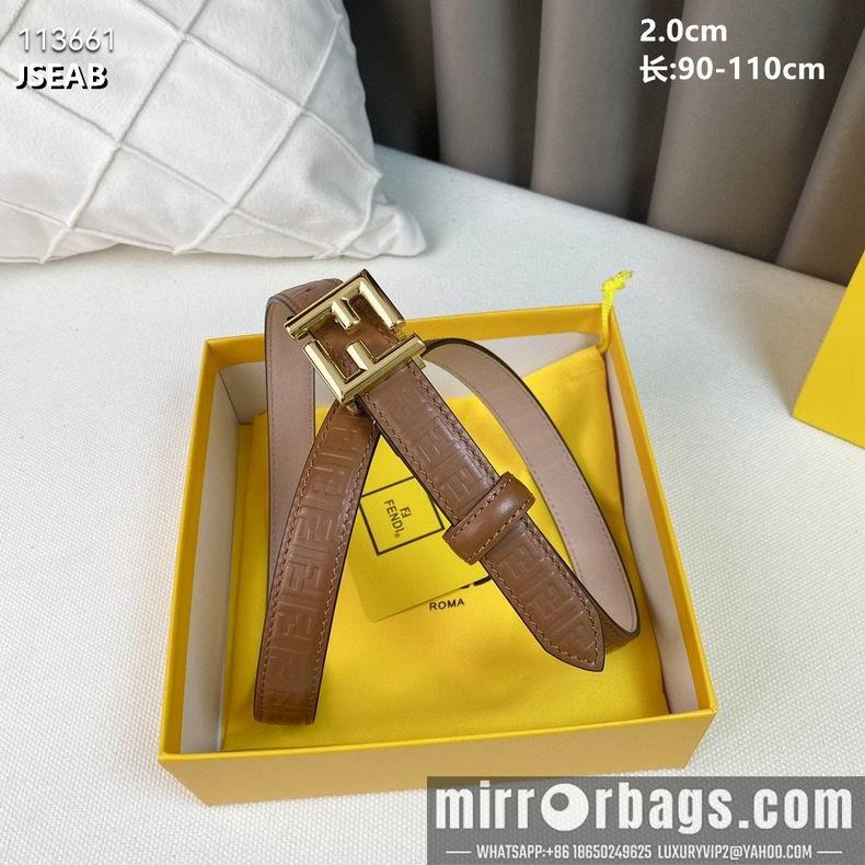 Replica Fendi Belt 20mmX90-110cm 8L08