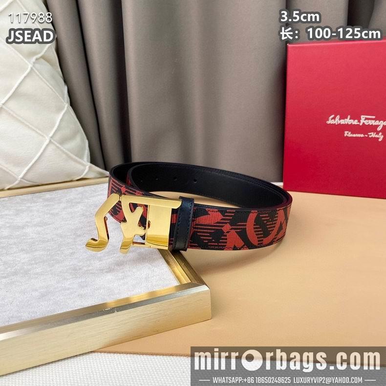 Replica Ferragamo belt 35mmX100-125cm 8L08