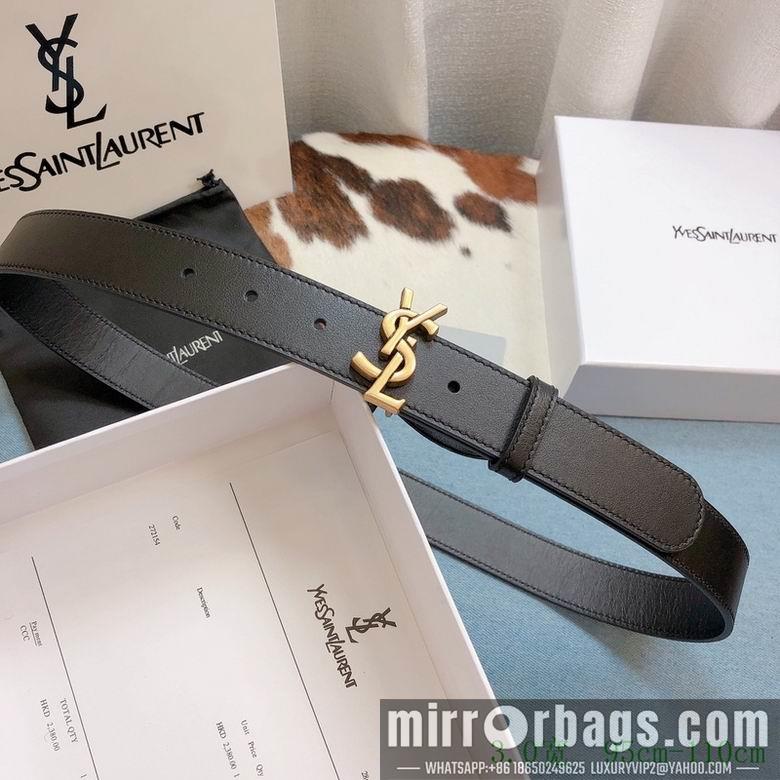 Replica YSL Belt 30mmX95-110cm 7D01
