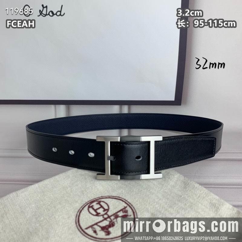 Replica Hermes belt 32mmX95-125cm 8L040803