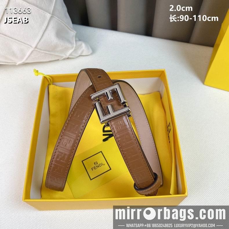 Replica Fendi Belt 20mmX90-110cm 8L08