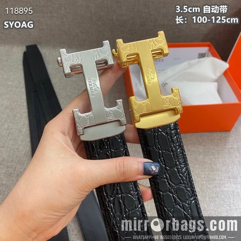 Replica Hermes belt自动带 35mmX100-125cm 8L010802