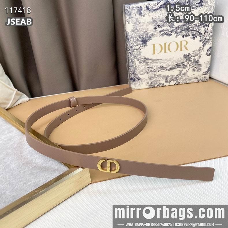 Replica Dior belt 15mmX90-110cm 8L01
