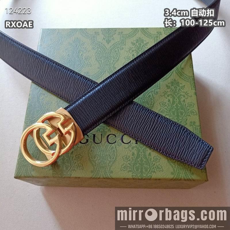 Replica Gucci belt 34mmX100-125cm 8L22