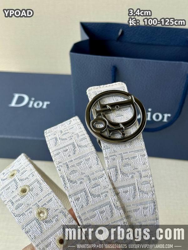 Replica Dior belt 34mmX100-125cm 8L08