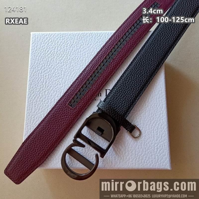 Replica Dior belt 34mmX100-125cm 8L04