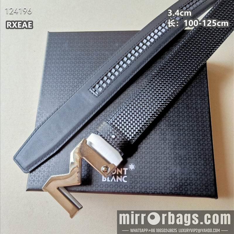 Replica Montlanc belt 34mmX100-125cm 8L15