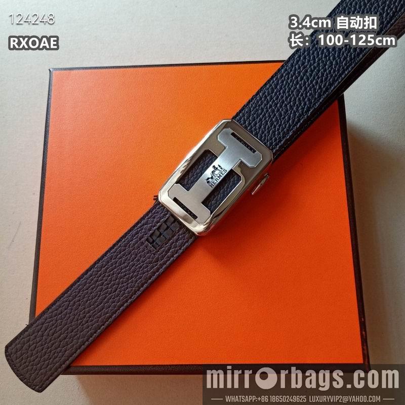 Replica Hermes belt 34mmX100-125cm 8L08