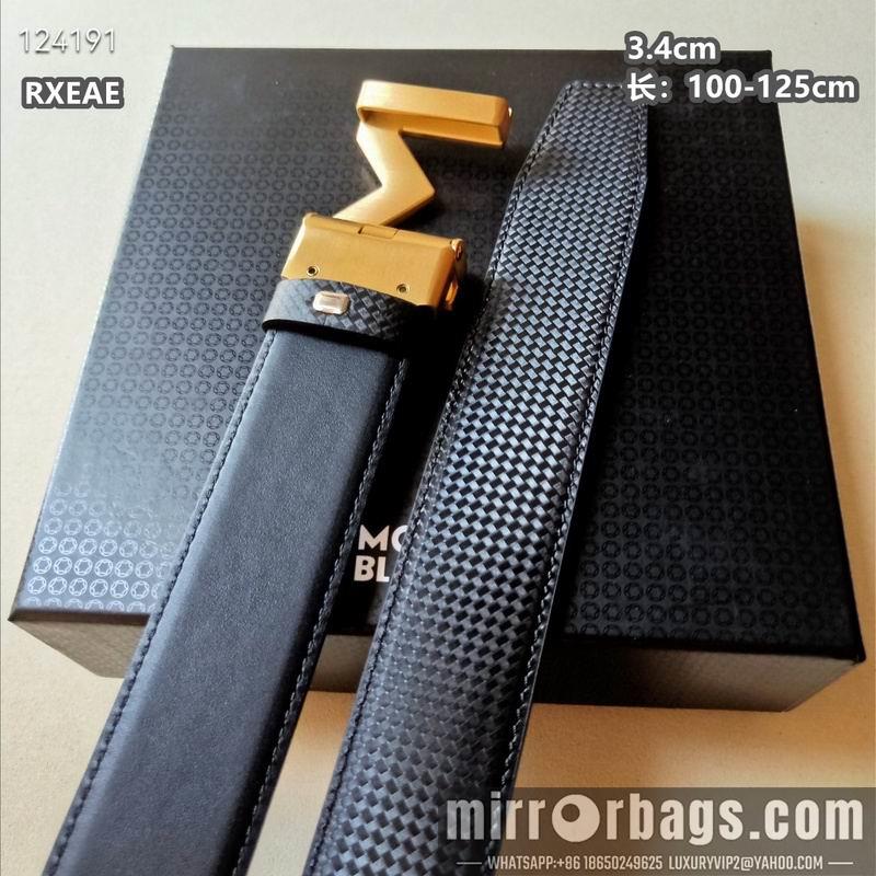 Replica Montlanc belt 34mmX100-125cm 8L17