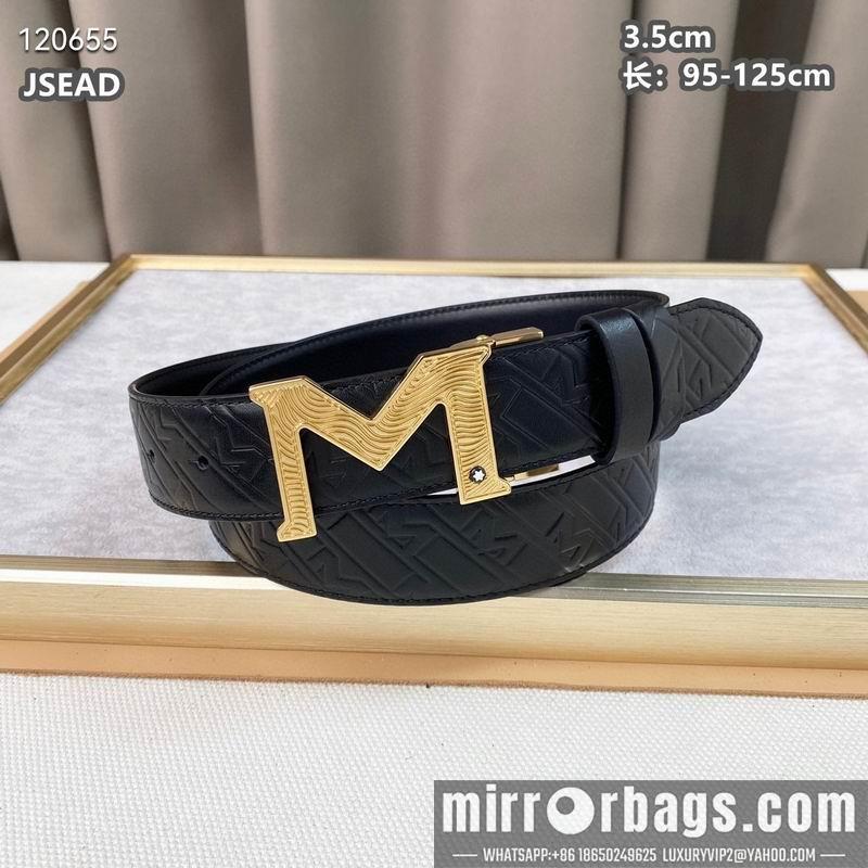 Replica Montblanc belt 35mmX95-125cm 8L072001