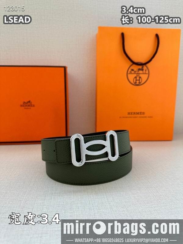 Replica Hermes belt 34mmX100-125cm 8L07