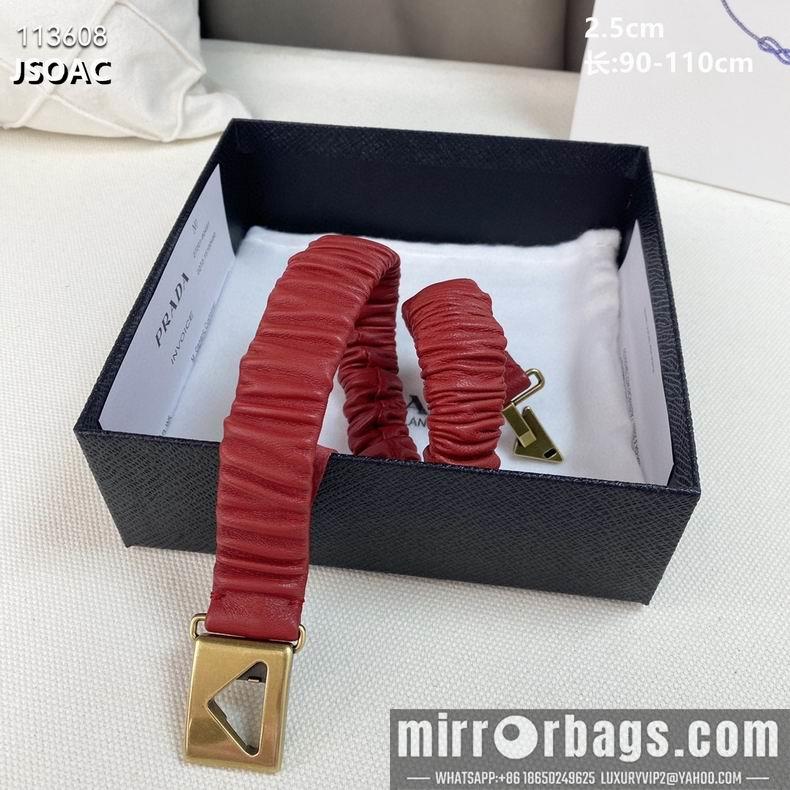 Replica Prada belt 25mmX90-110cm 8L082501