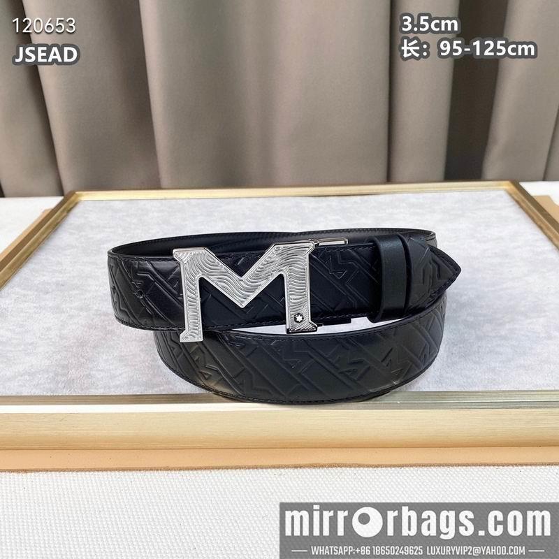 Replica Montblanc belt 35mmX95-125cm 8L072001