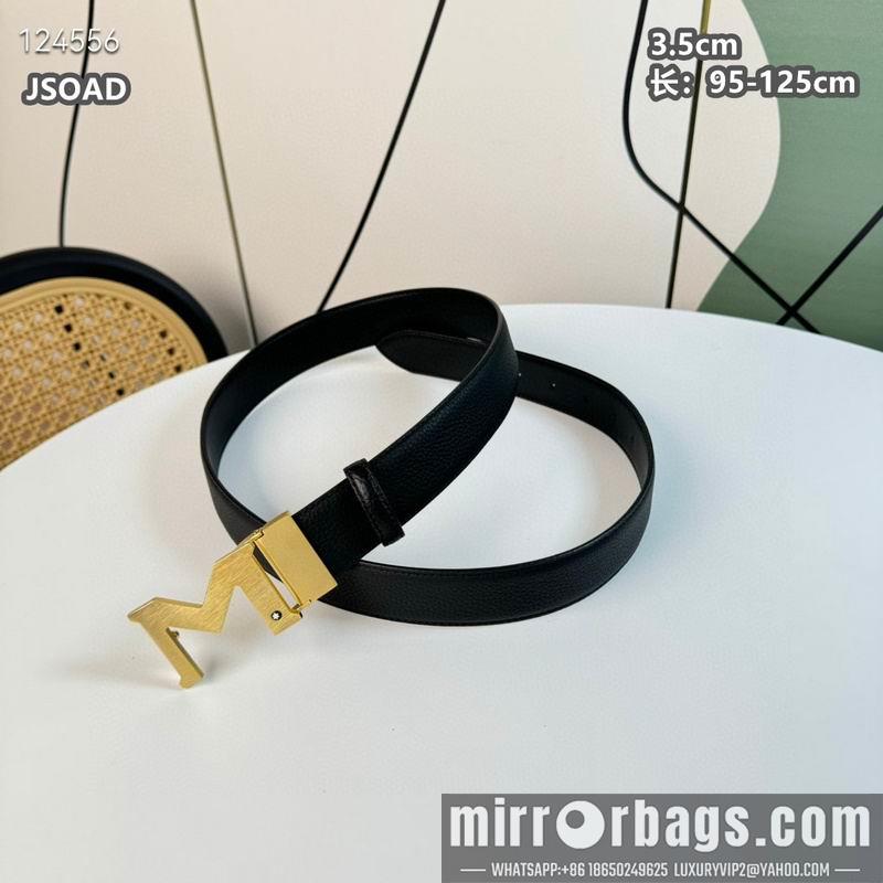 Replica Montblanc belt 35mmX95-125cm 8L08