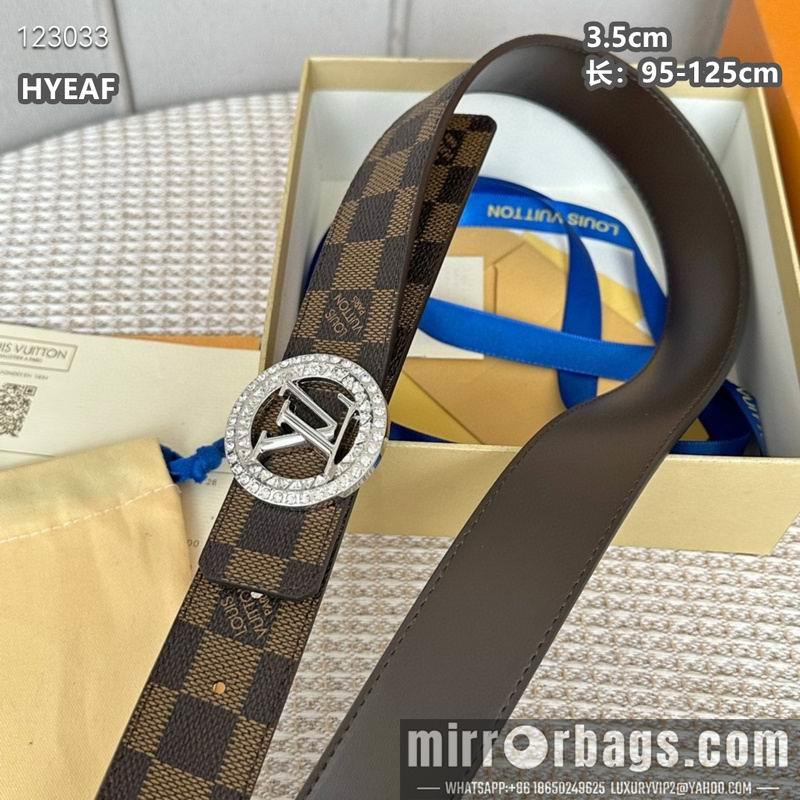 Replica LV belt 35mmX95-125cm 8L18