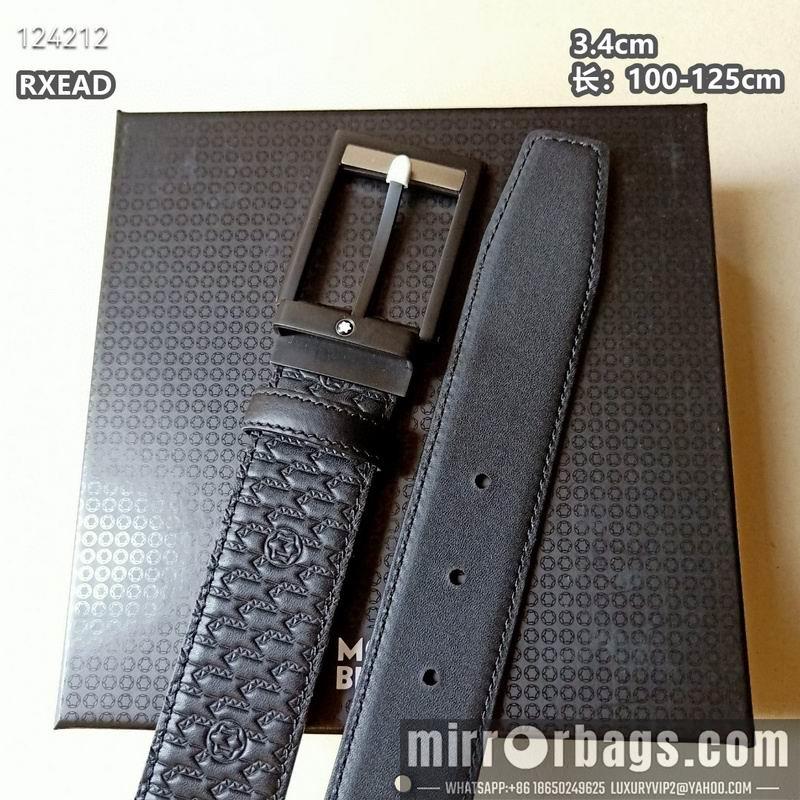 Replica Montblanc belt 34mmX100-125cm 8L06