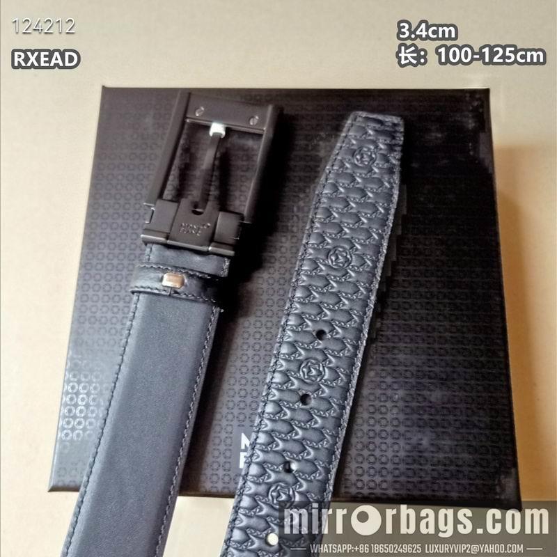 Replica Montblanc belt 34mmX100-125cm 8L06