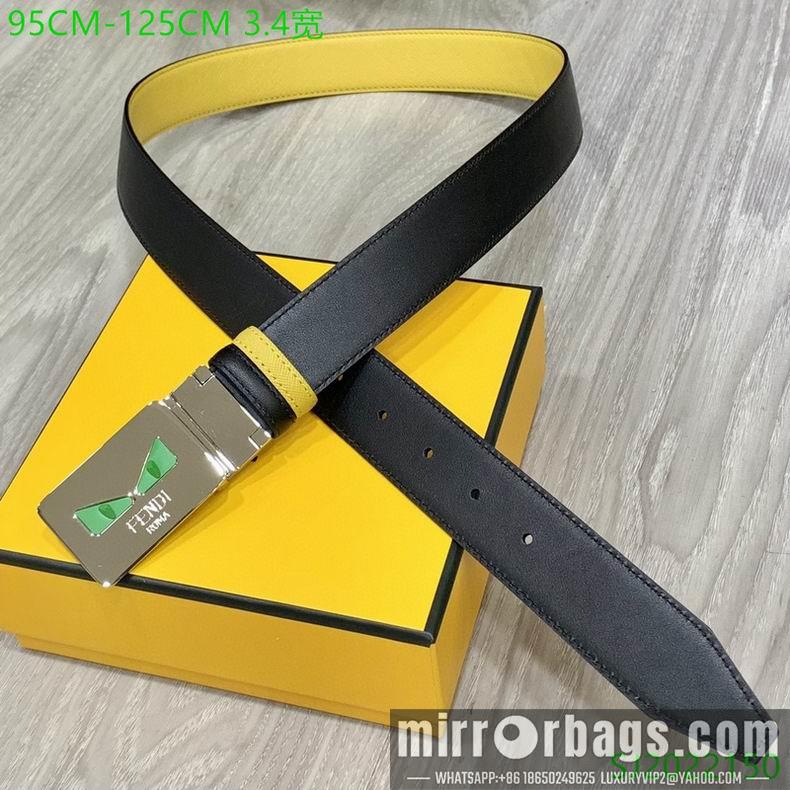 Replica Fendi Belt 34mmX95-125cm 7D02