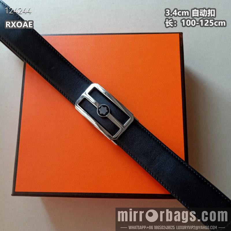 Replica Montlanc belt 34mmX100-125cm 8L08