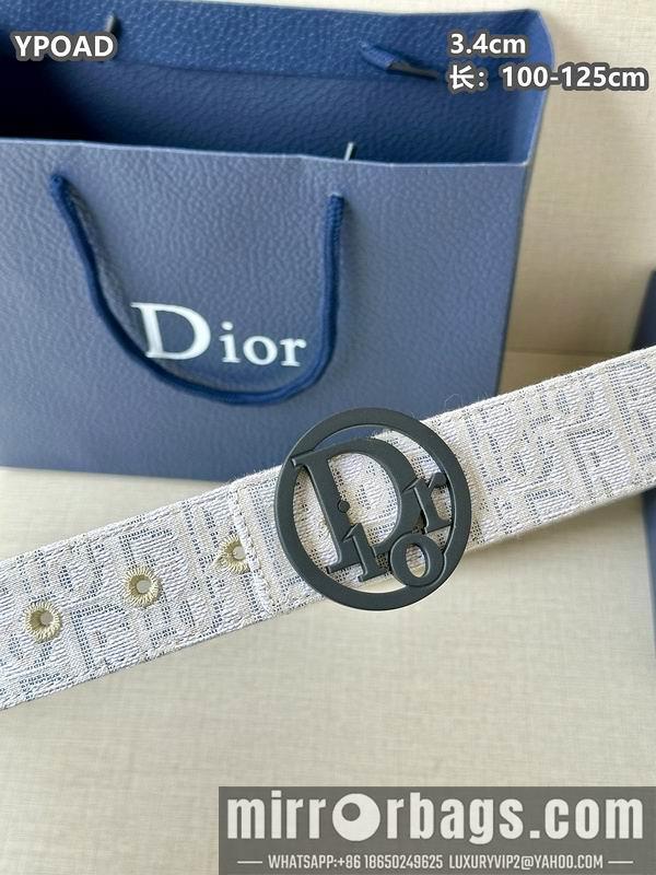 Replica Dior belt 34mmX100-125cm 8L08