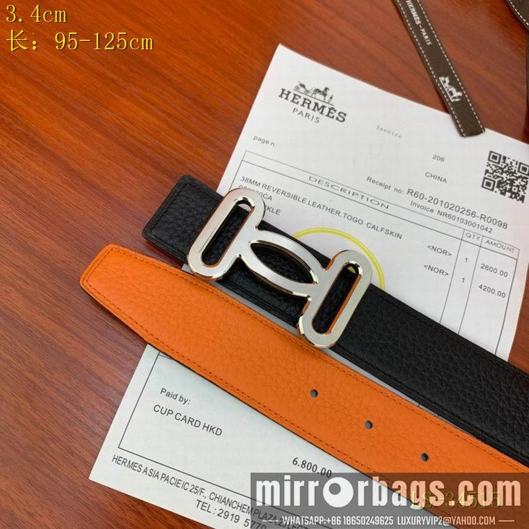 Replica Hermes Belt 34mm 95-125cm 8L04