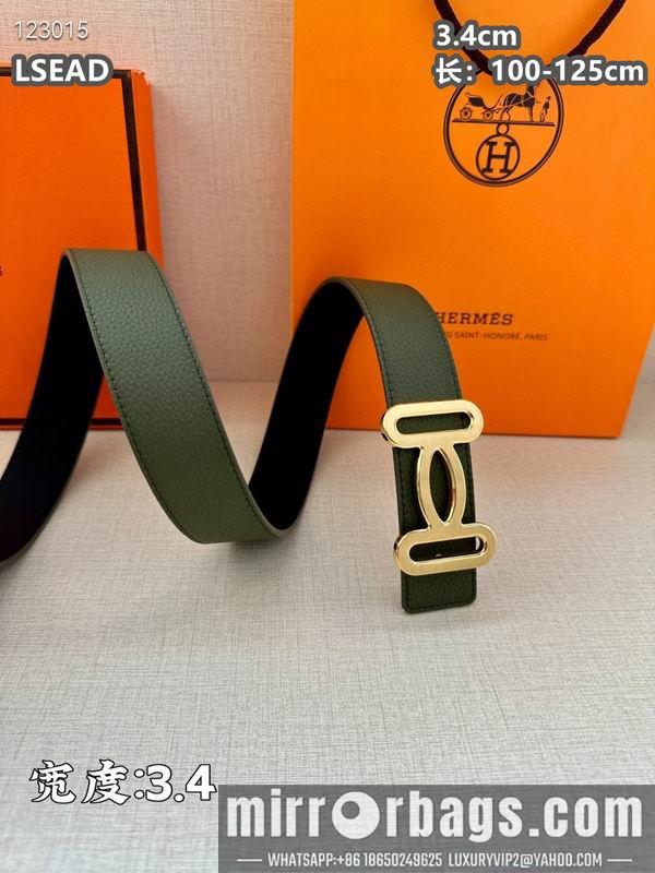 Replica Hermes belt 34mmX100-125cm 8L07