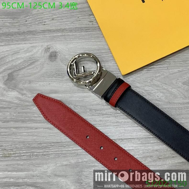 Replica Fendi Belt 34mmX95-125cm 7D03