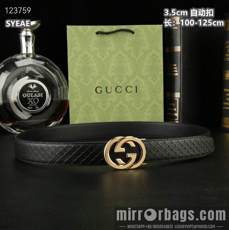 Replica Gucci belt 35mmX100-125cm 8L54