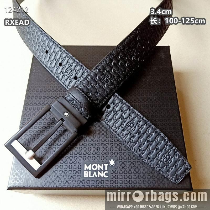Replica Montblanc belt 34mmX100-125cm 8L06