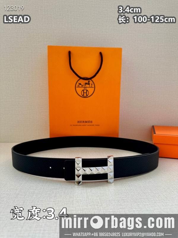 Replica Hermes belt 34mmX100-125cm 8L06