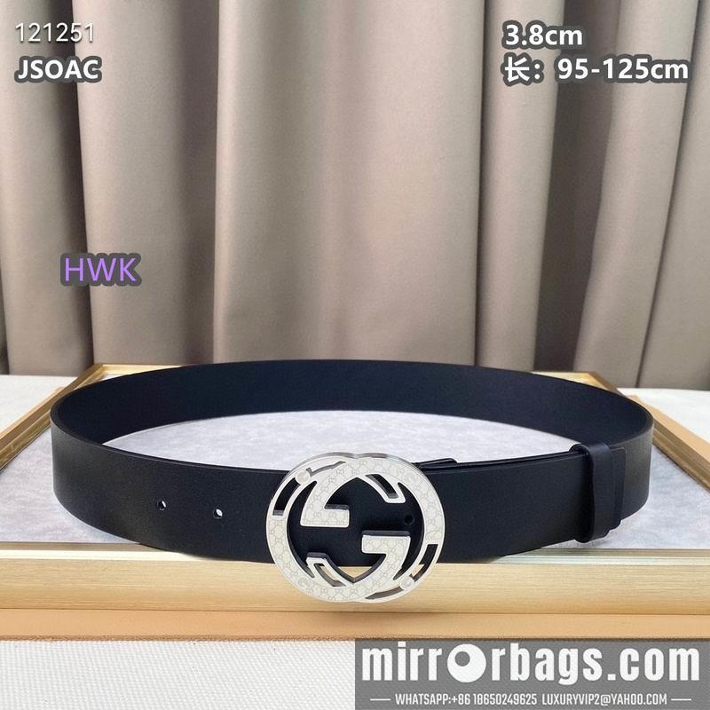 Replica Gucci belt 38mmX95-125cm 8L15