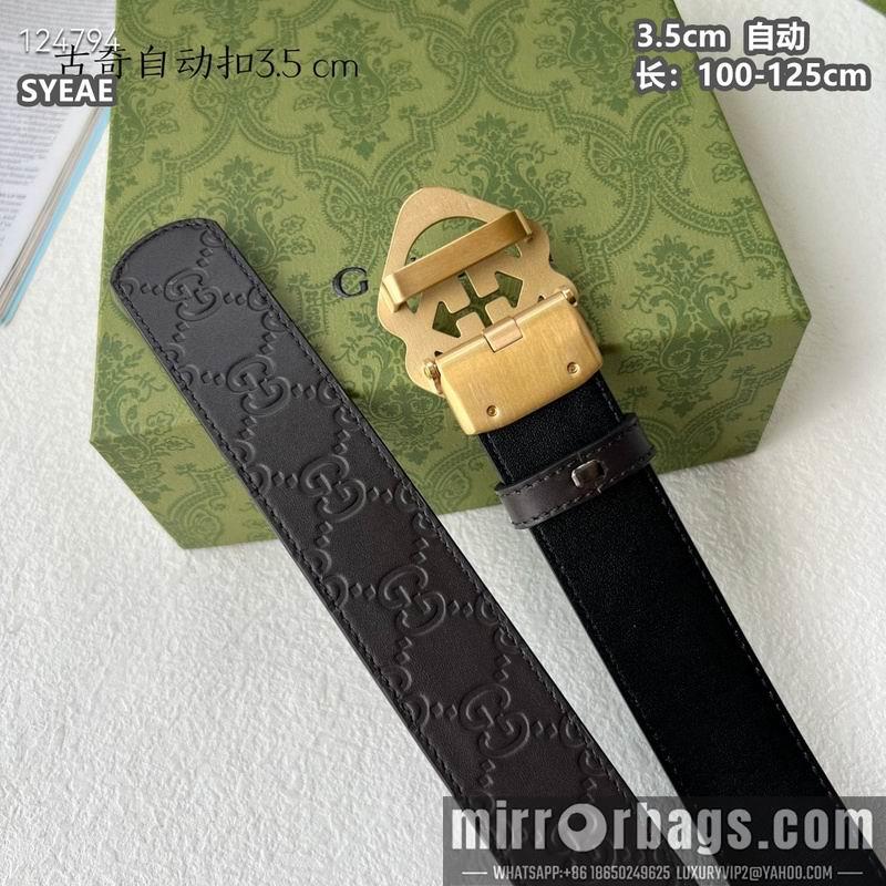 Replica Gucci belt 35mmX100-125cm 8L15